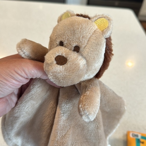 Modern Baby Snuggle Blankie Brown Lion Security Blanket Lovey Activity … - Picture 6 of 7